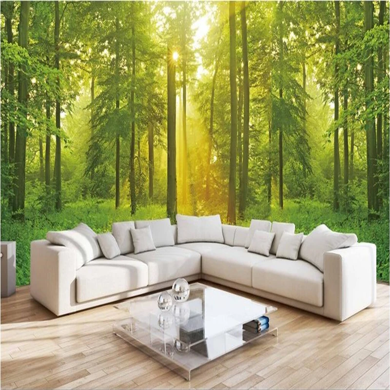 

beibehang Custom Photo Wallpaper 3D Fresco 3d 3d Forest Full Frame Mural Background Wall papel de parede wall paper