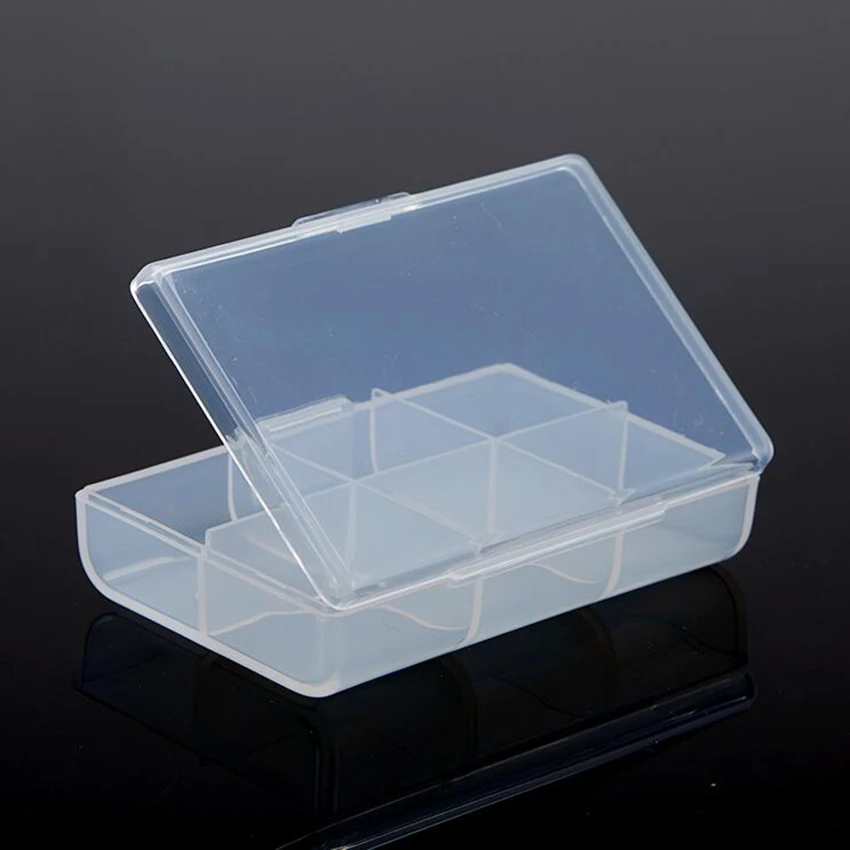 1PC New 6 Slots Cells Portable Jewelry Tool Box with number Container Ring Electronic Parts Screw Beads Component Storage Box