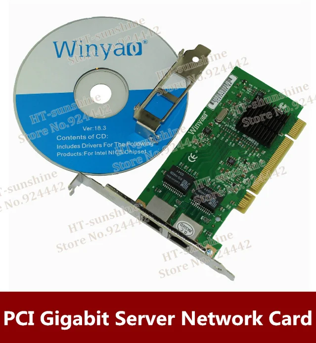 Wholesale & Lowest Price   10pcs   82546 Network Card Dual 8492MT Ports and PCI Gigabit Server Network Card     Free shipping