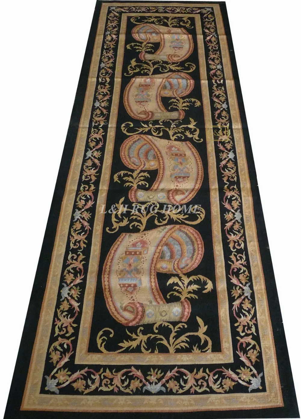 Free Shipping 2.5'X8'  French Aubusson rug RUUNER hand woven 100% New Zealand wool rugs and carpets RUNNERS