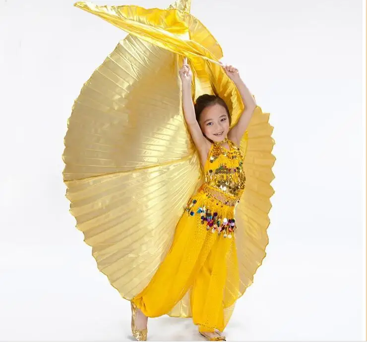 Hot Sale Girls Handmade Belly Dance Isis Wings Children Angel Kids Belly Dance Isis Wings Two Colors on Sale Without Stick