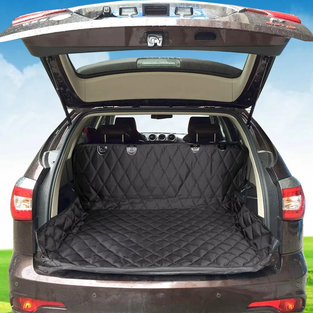 Dual-Use Soft SUV Dog Car Trunk Mat Pet Dog Car Seat Cover Pet Barrier Protect Car Floor From Spills And Pet Nail Scratches