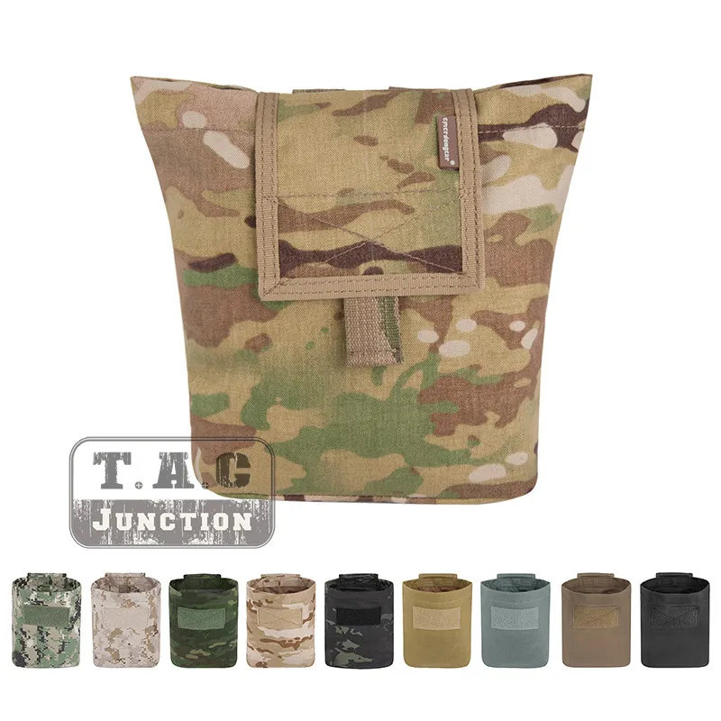 

Emerson Tactical MOLLE Roll-Up Dump Pouch Emersongear Lightweight Foldable Compressible Storage Bag Magazine pouches Multicam