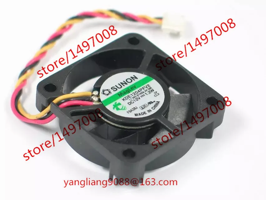 

SUNON KDE1204PFV2 11.MS.B1959.AF.GN DC 12V 1.2W 3-wire 40x40x10mm Server Cooling Fan