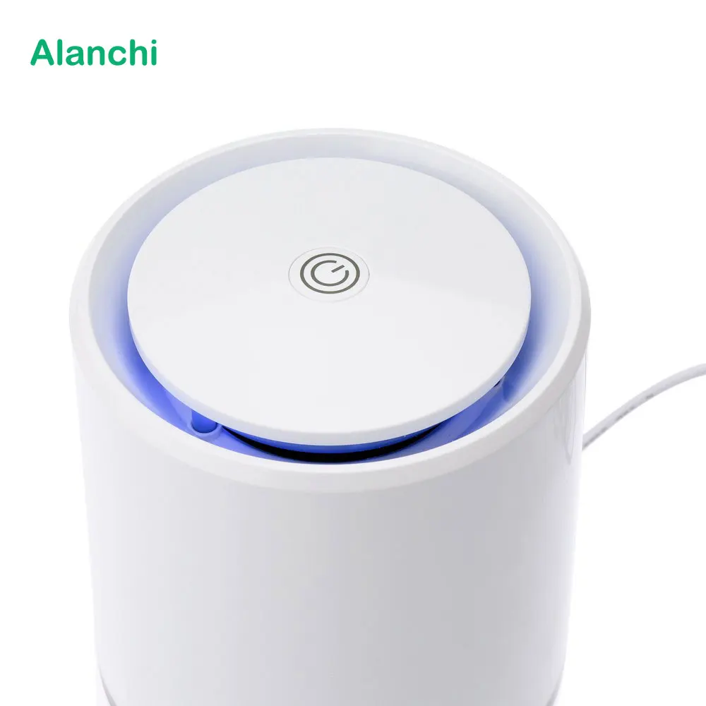 Alanchi Home USB Air Purifier Mini Desktop Aroma Diffuser Air Cleaner Support HEPA filter Ionizer Fan 1pcs/lot