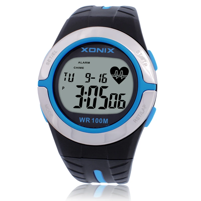 Gouden Hartslag Calorie Horloges Sport Heath Zorg Bmi Unisex Hardlopen Duikalarm Polshorloge Waterdicht 100M Hmm2