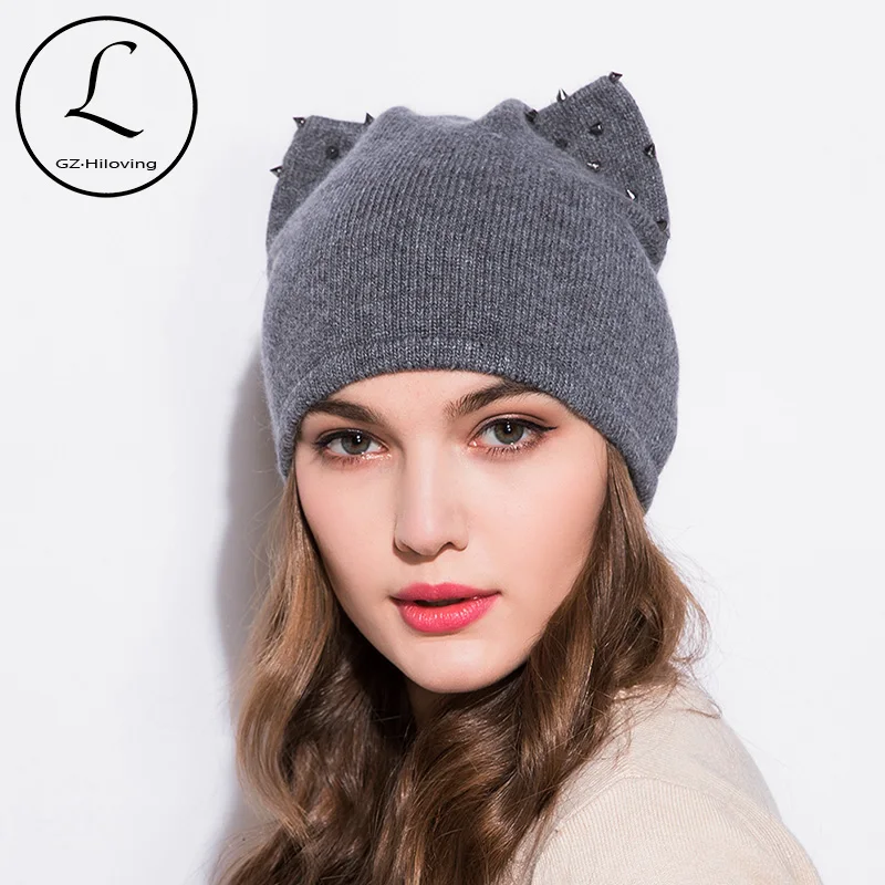 

GZHILOVINGL 2017 Wool Winter Hats For Woman Beanies Orecchiette Cute Hat Girl Autumn Beanie Caps Warmer Bonnet Ladies Casual Cap