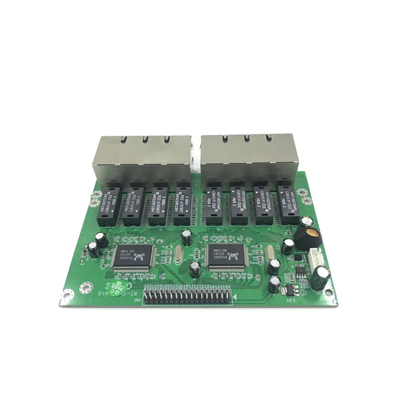 Oem 10/100Mbps RJ45 16 Port Fast Ethernet Switch Module Lan Hub Us Eu Plug 5V Adapter voeding Netwerk Switch Moederbord