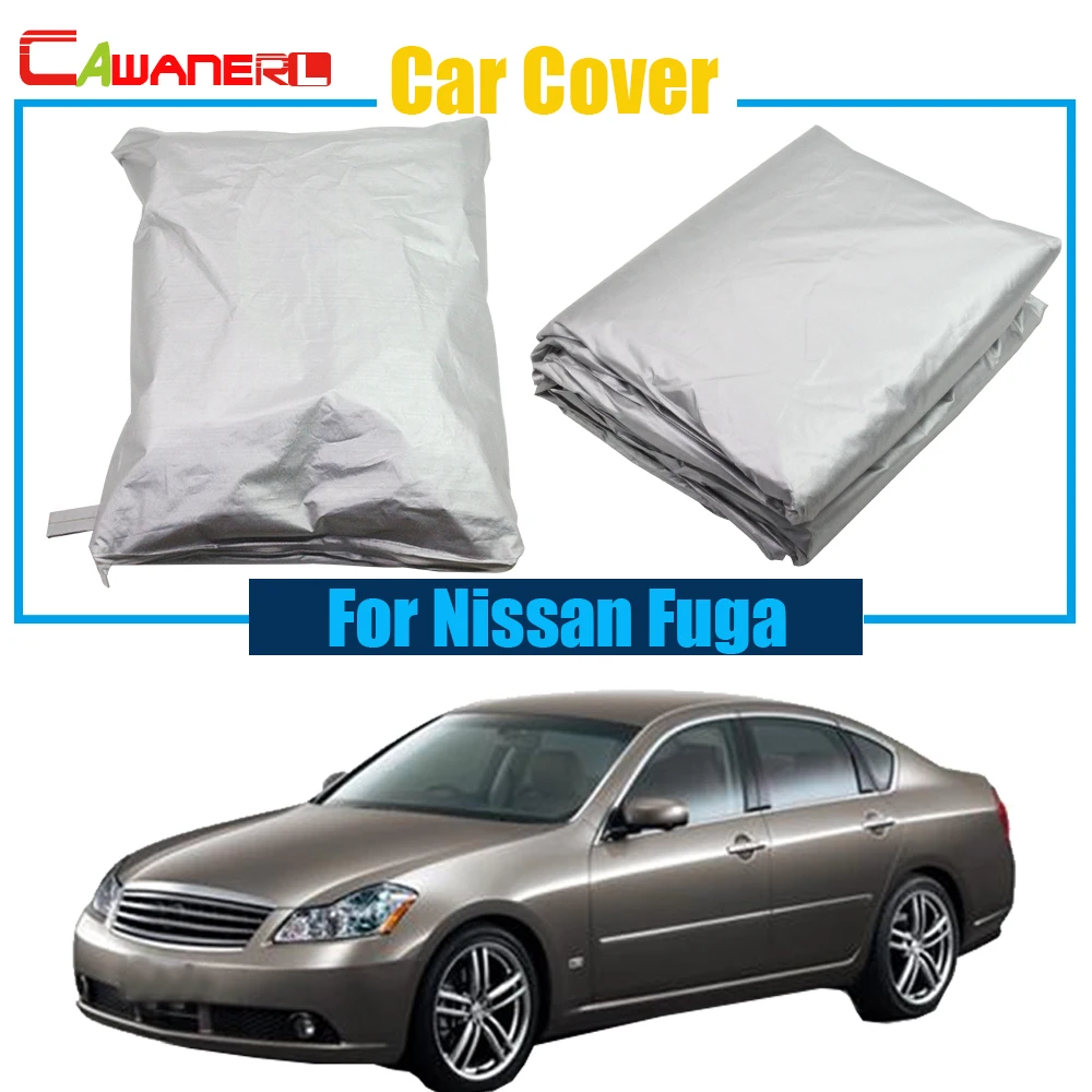 

Cawanerl Car Cover UV Anti Snow Rain Sun Resistant Protector Cover Sun Shade Dustproof For Nissan Fuga