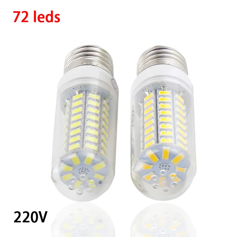 

E27 LED Lamp Corn Bulb led Light Bulbs Lamparas SMD 5730 72 led Lampada warm white Bombillas candle Lights Ampoule 220V for home