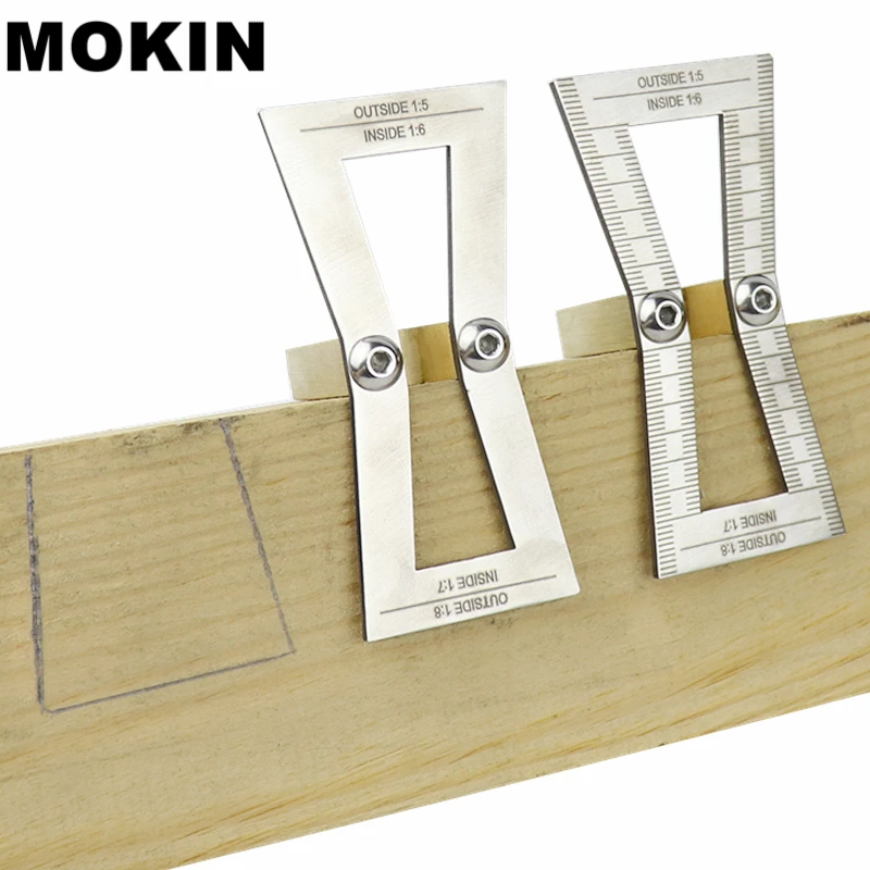 Dovetail Marker 1:5&1:6&1:7&1:8 Dovetail Gauge Guide Template For Hand Cut Wood Joints Slopes Scriber Marking Carpentry Tools