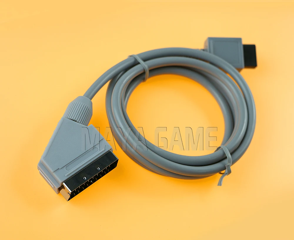 12 peças para consoles wii wu wii u rgb cabo scart vídeo hd av hdtv cabo de chumbo em jogos de vídeo 1.8m comprimento ntsc