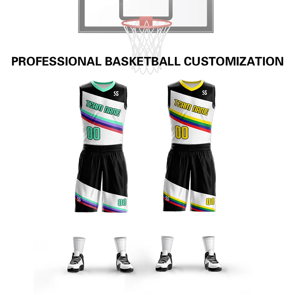 Custom Men Kids Basketball Jersey Sets Uniforms kits Child Sports clothing basketball jerseys shorts shirts Quick Dry Big Size