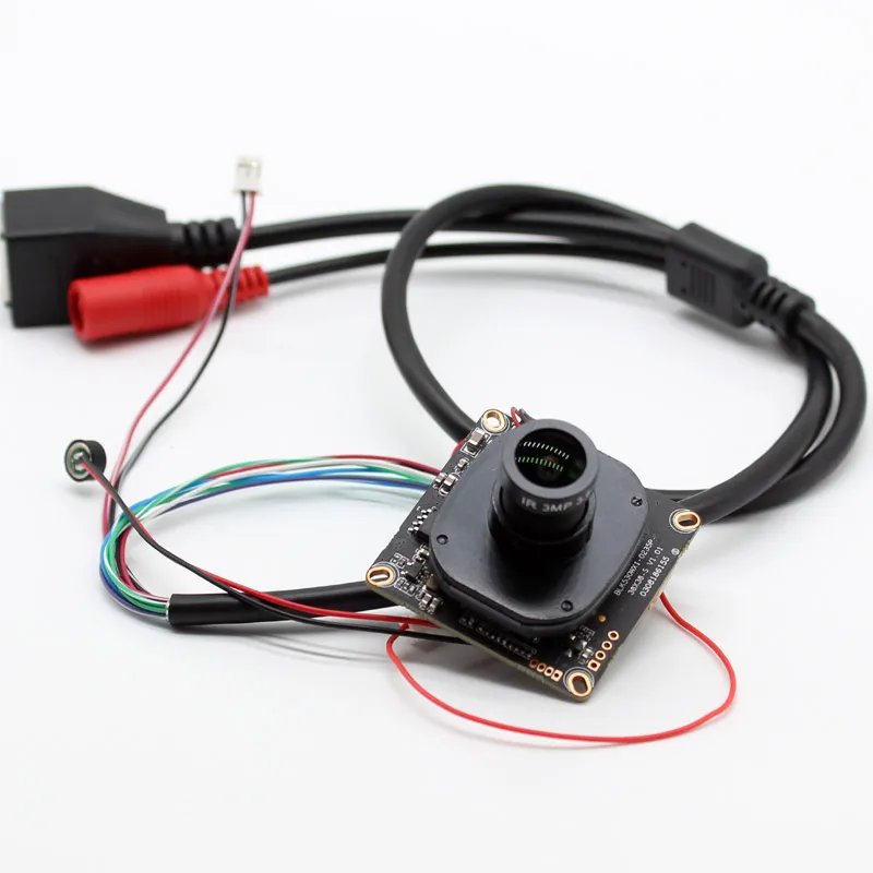 HD 3mp 4mp CCTV IP Camera Module Network Security IPC board CMOS H.265 XMeye ONVIF with Audio mic IP cable lens IRCUT