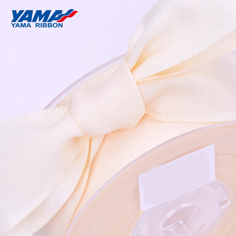 YAMA Polyester Grosgrain Edge Granulated Ribbon 9 16 19 25 38 mm and 3/8 5/8 3/4 1 1-1/2 inch 100Yards Printed Ribbons Bows