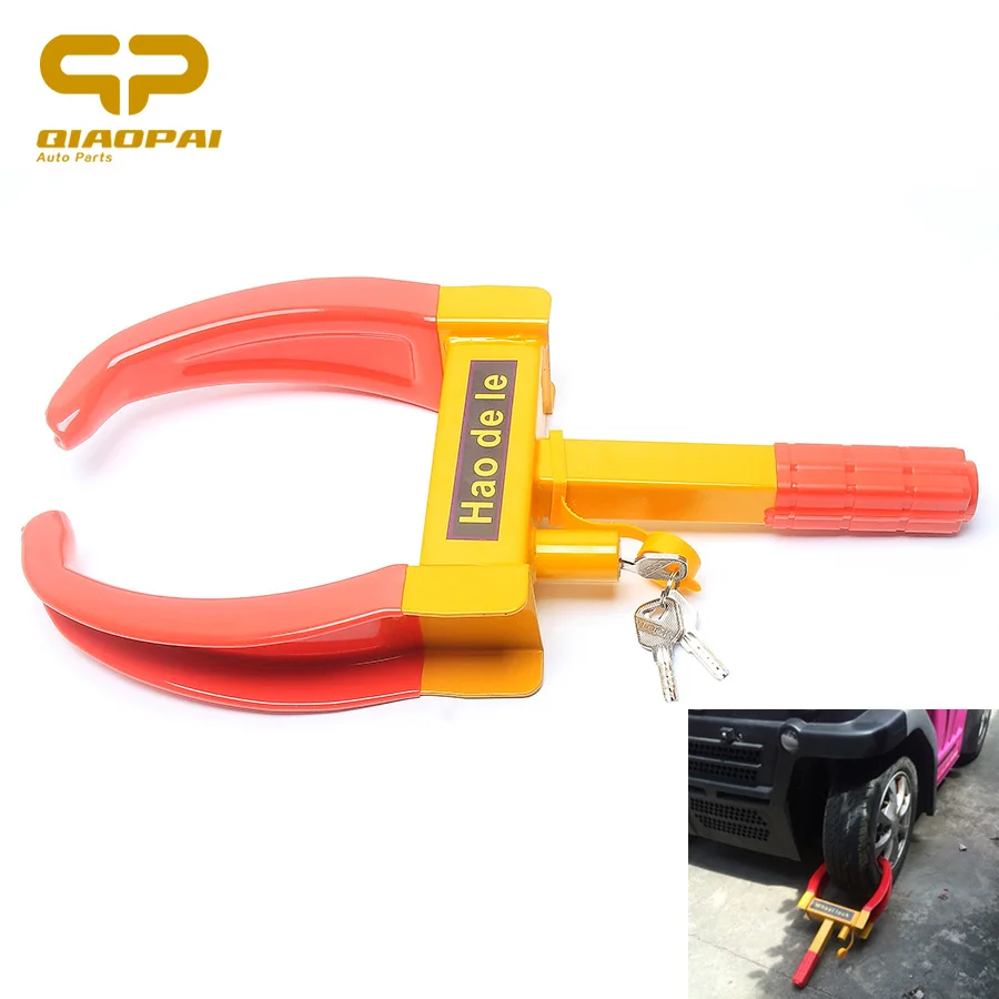 General  U Shaped Car Tyre lock Burglarproof Parking Space Automobile Anti-theft locking Mechanism Car wheel lock Copper Core