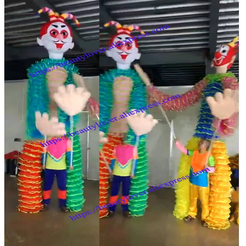 

Halloween party Live version wearing spring clown cosplay costumes prop stage show clown doll suit