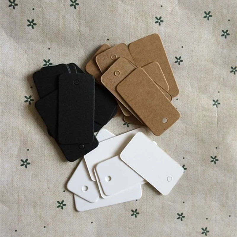 4x2cm 100 pces recentemente mini kraft cartões de cartão tag para pequeno preço do produto tag saco de garrafa de vestuário pendurar tag