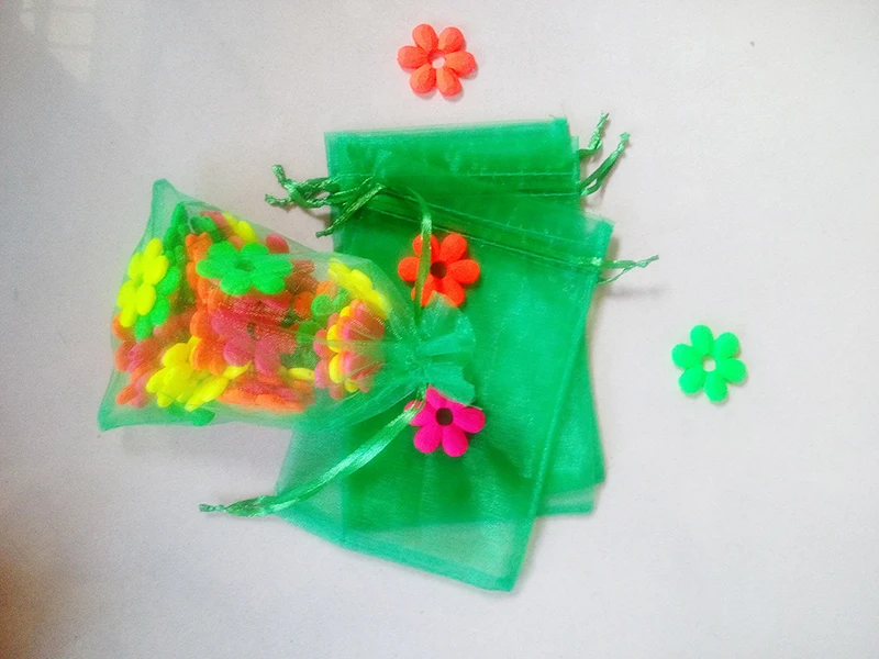 20pcs Grass green organza gift bags 30x40cm party bags for women event wed Drawstring bag Jewelry Display Bag diy accessories