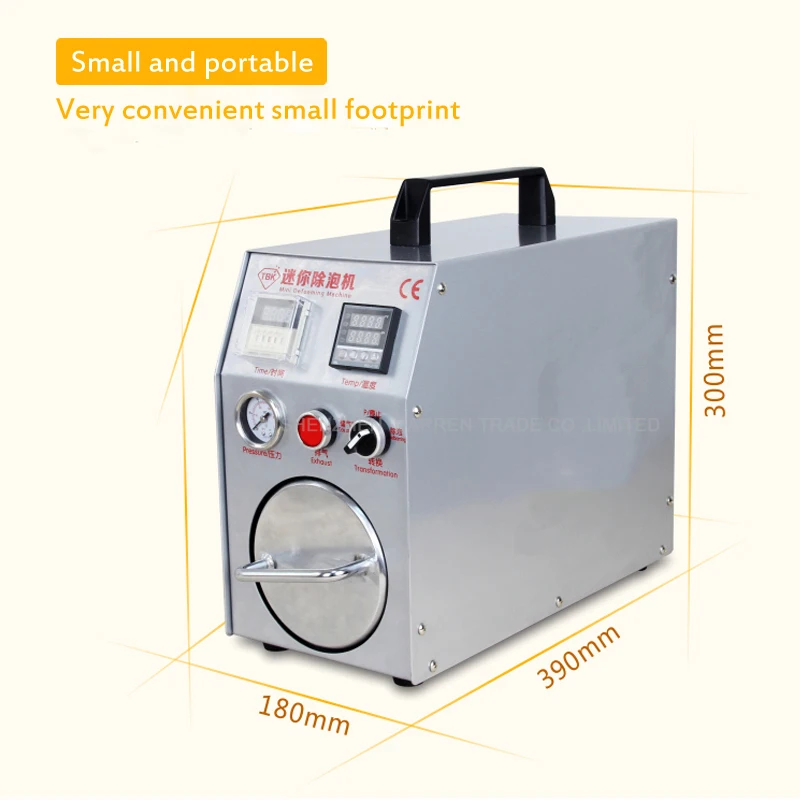 New Mini Defoaming Machine OCA Adhesive Sticker High Pressure LCD Touch Screen Air Bubble Remove Machine for Mobile Refurbish