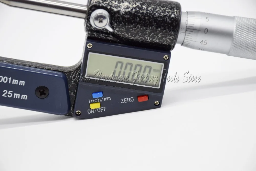 LAN&M Electronic double pointed micrometer 0-25mm 0.001mm digital micrometer Digital double pointed micrometer