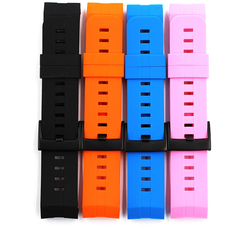 Watch Accessories Silicone Strap 24mm SUUNTO Speed Spartan Extension 3V Outdoor Sports Diving Men and Women Watch Band