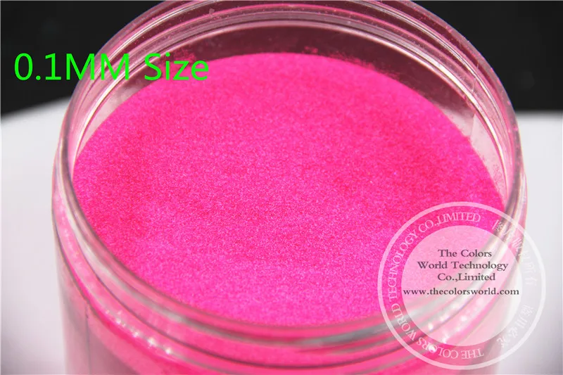 TCF502 Neon Shocking Pink  Colors 0.1mm size solvent resistant glitter for nail Art nail Polish or other DIY decoration