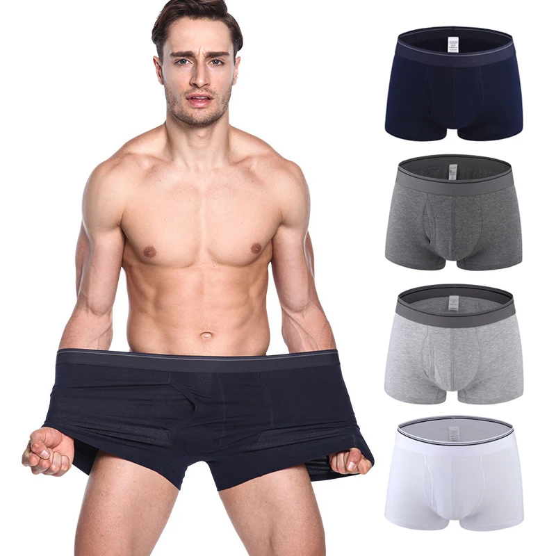 Super Big Yards High QualityMen\'sBoxers Before Opening Of The Waist Trousers Head Bottom Cotton Mens Underwear M-6XL