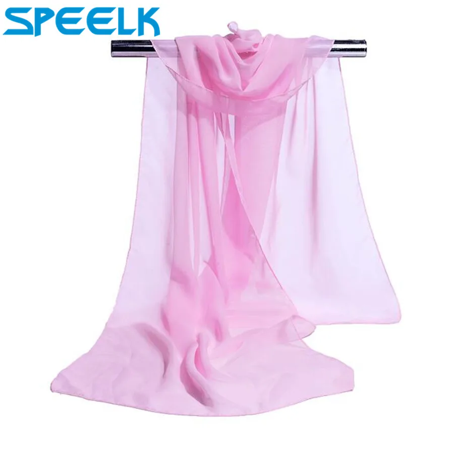 

19 Colors Chiffon Scarf Women Summer Silk Scarves Chiffon Thin Shawls And Wraps Foulard Pure Color Hijab Stoles Dropshipping