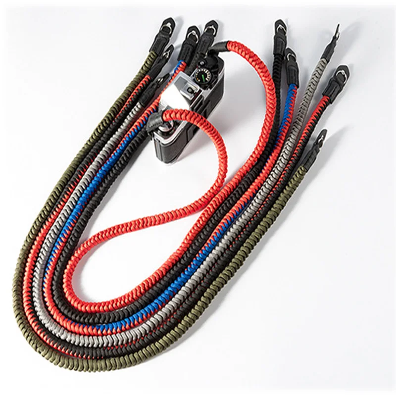 قوي تسلق الجبال حبل نايلون كاميرا الكتف حزام الرقبة حزام ل لايكا الرقمية كانون نيكون أوليمبوس بنتاكس سوني كاميرا