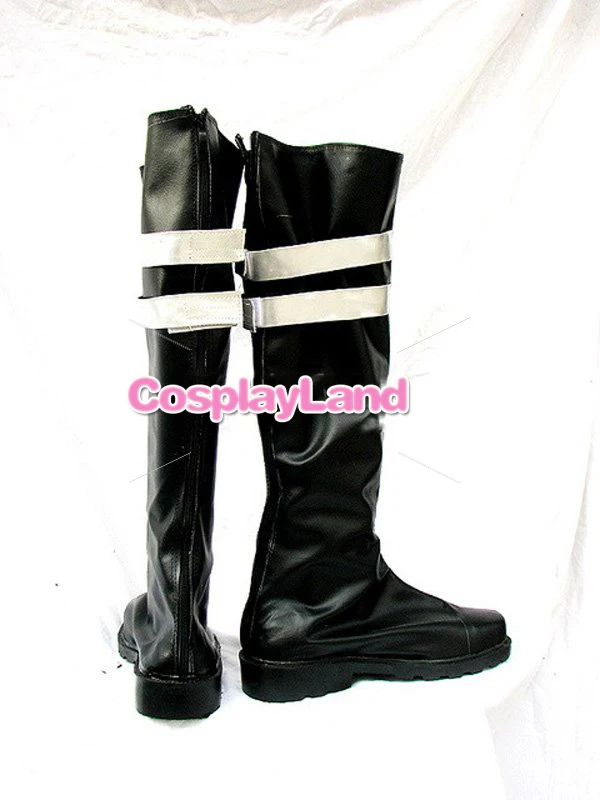 Final Fantasy Sephiroth Black Cosplay Boots Shoes Game Party Cosplay Boots Custom Made for Adult Men Shoes