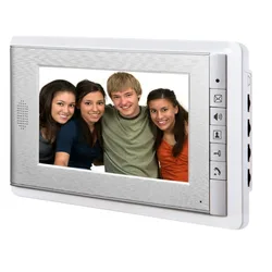 Wired Color LCD Screen Video Intercom, Monitoramento de Suporte, Dual Way Door Unlock, 2-Way Hands Free, 7