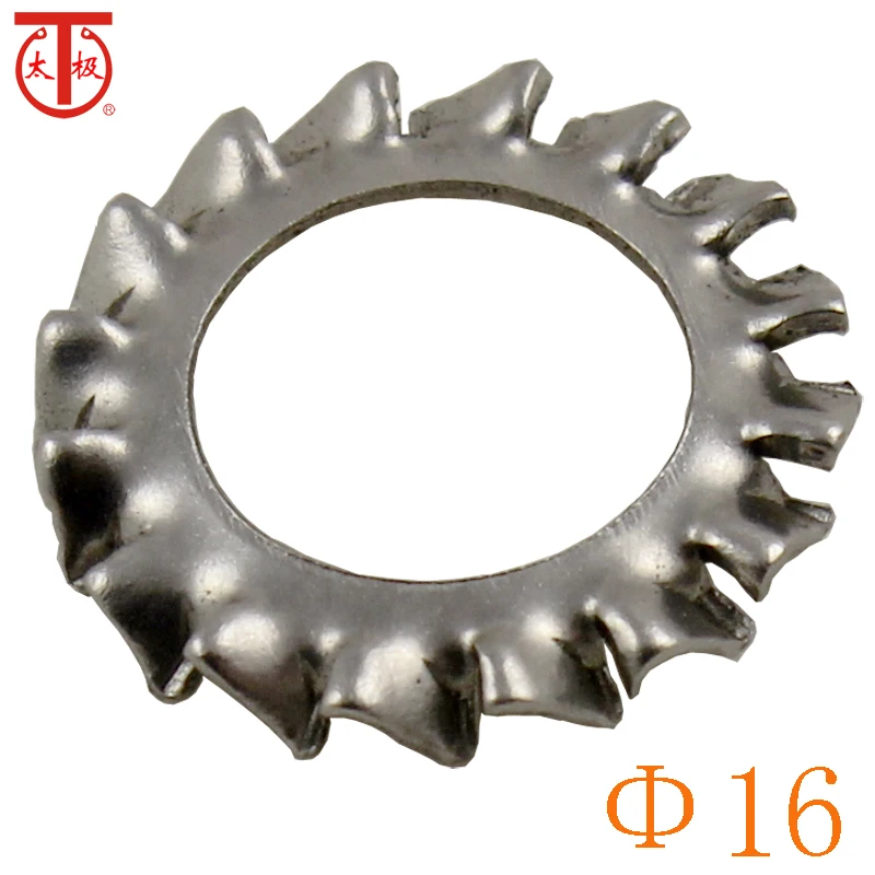 

( 16 ) DIN6798.A Serrated lock washers external teeth ( Serrated lock washers Type A,with external teeth ) 100 pieces/lot