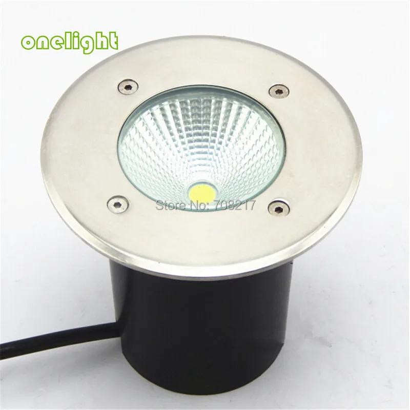 2 uds 15W COB LED luz subterránea AC85-265V/DC12V LED lámparas de techo empotradas en el suelo para jardín patio camino iluminación exterior