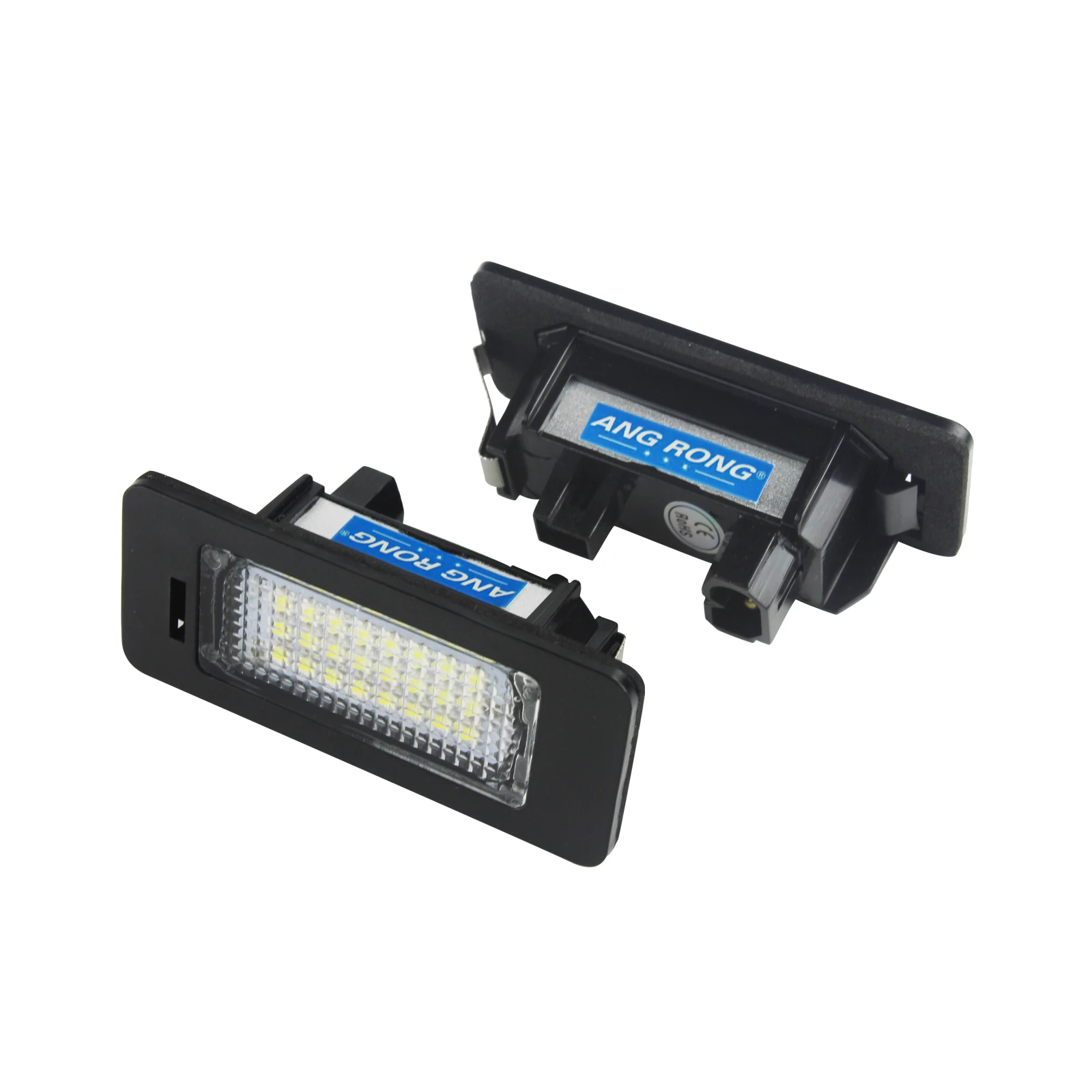 ANGRONG 2x Canbus LED License Number Plate Light Car Exterior Access For BMW E82 E88 F22 F23 F45 F32 F33 F36 F83 M4 X1 X3 X5