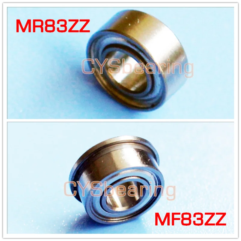 MR83 MR83ZZ MF83 Open Miniature Bearings ball bearing 3X8X3 mm 3*8*3 MR83ZZ MF83ZZ flange ball bearing