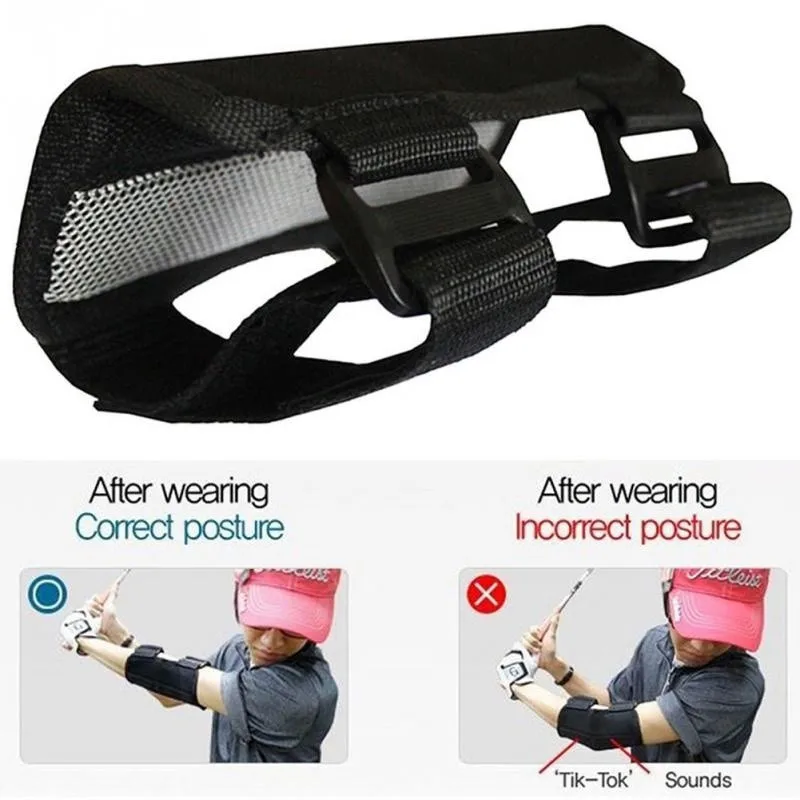 Goft Swing Training Aid Straight Bands Arm Elbow Brace Corrector Arc Swing Trainers Goft Accessories Practice Tools For Beginner