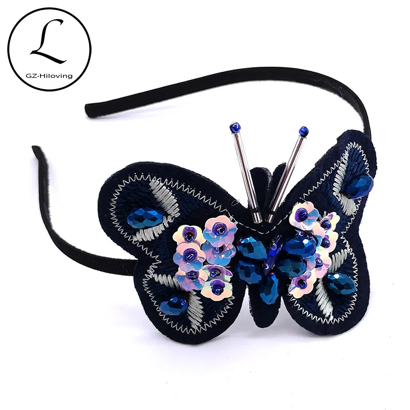 

GZHilovingL Baby Girls Butterfly Hairbands Summer Kids Childs Carton Headbands Party Hair Accessories Photography School Gifts