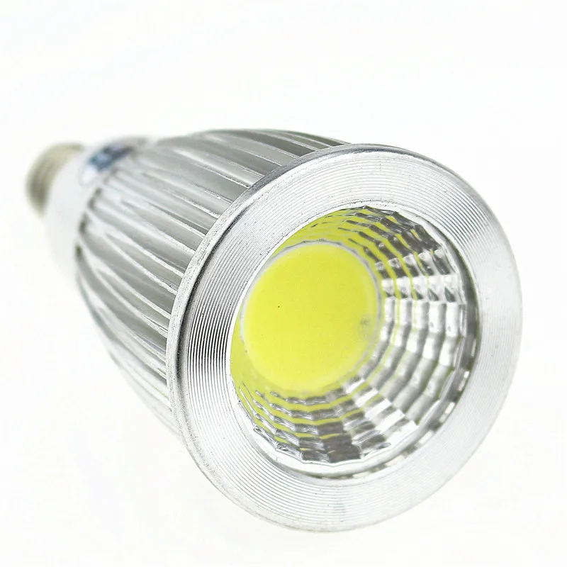 1x holofote led cob alto lúmen e14 9w 12w 15w regulável ac110v 220v, lâmpada de led, luz quente/fria branca