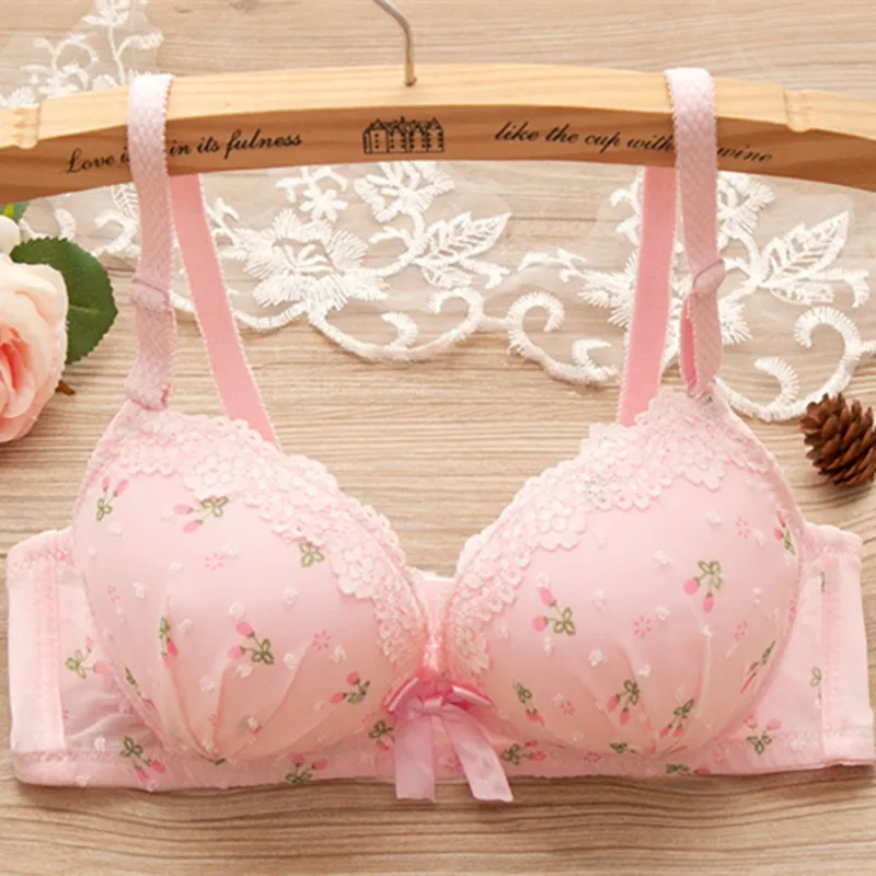 Bras for teenagers training bra for kids Cute bow and comfortable Underwear for girls Made of cotton