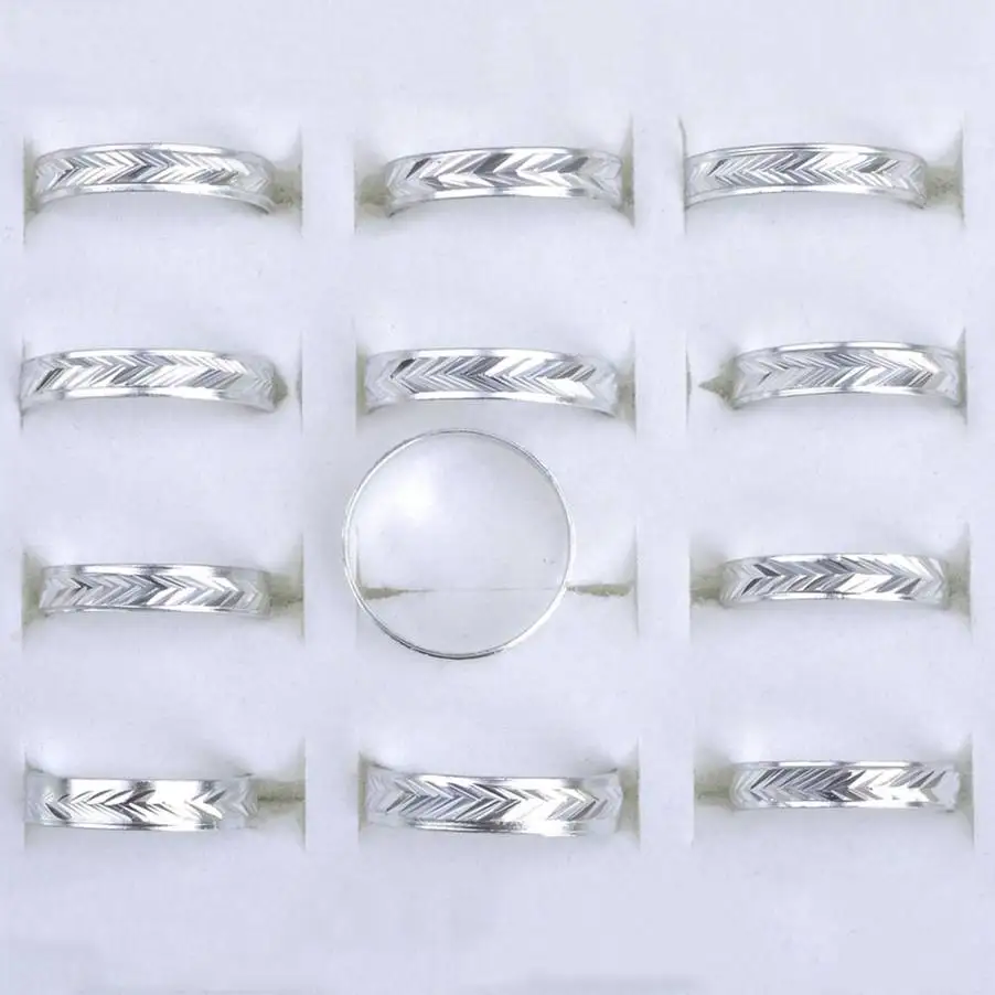 Wholesale 50pcs lots Band Rings Fashion Charm Jewelry Men Women Mix Colored Aluminum ring Size 17-19mm Drop Ship