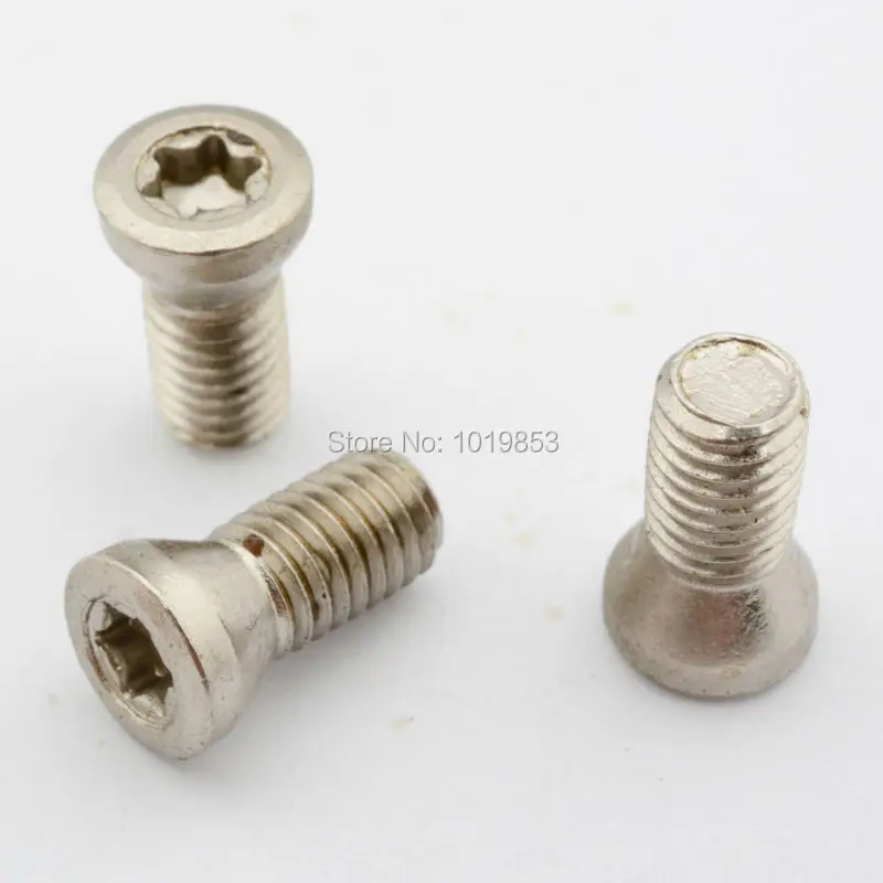 M4.0X8XD5.7 실버 컬러 카바이드 인서트 torx 나사, 인덱서 블 CNC 절삭 공구 용