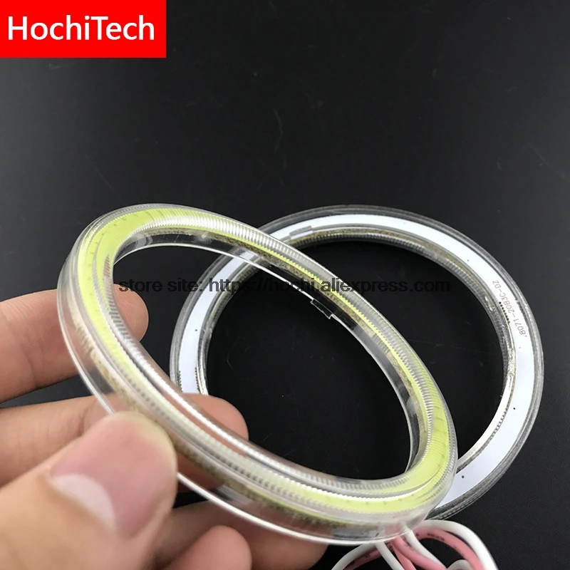 Excellent 2pc  Rings Angel Eye car Headlight COB 60/70/80/90/100/110/120 mm Lampshades Bright auto drl Angel Eyes Motorcycle