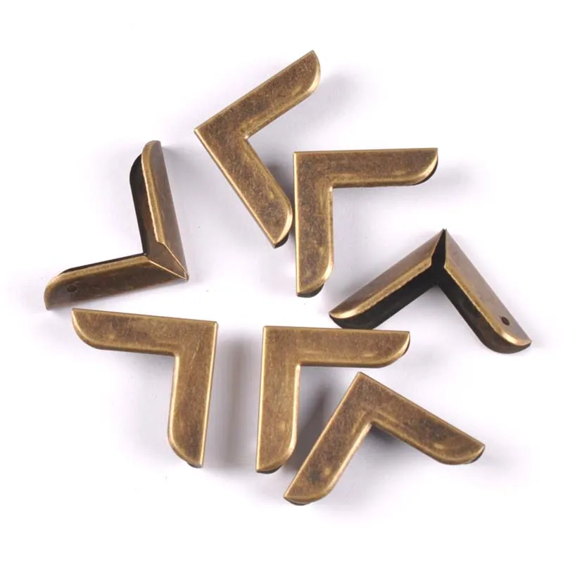 Metal Bronze Corners For Books Scrapbooking Photo Albums Menus Crafts DIY decorations 30pcs 23x23x4mm CP2247
