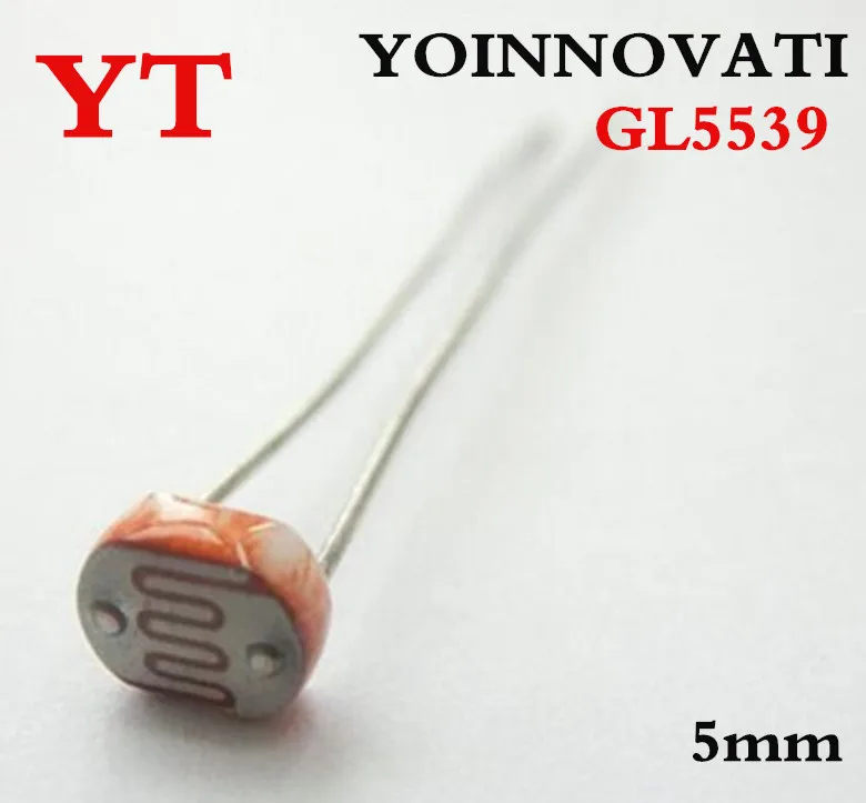 1000pcs GL5539 Photoresistor LDR Photo Resistors Light-Dependent 5MM Photoelectric Switch Component 5539 Resistance