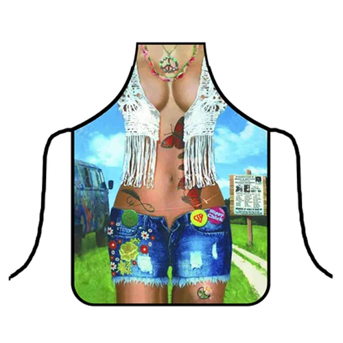 Funny Apron Decoration Muscle man Apron for Sanitary Cleaning Women Men Dinner Party Cooking Apron Kitchen Accessories CWQ270