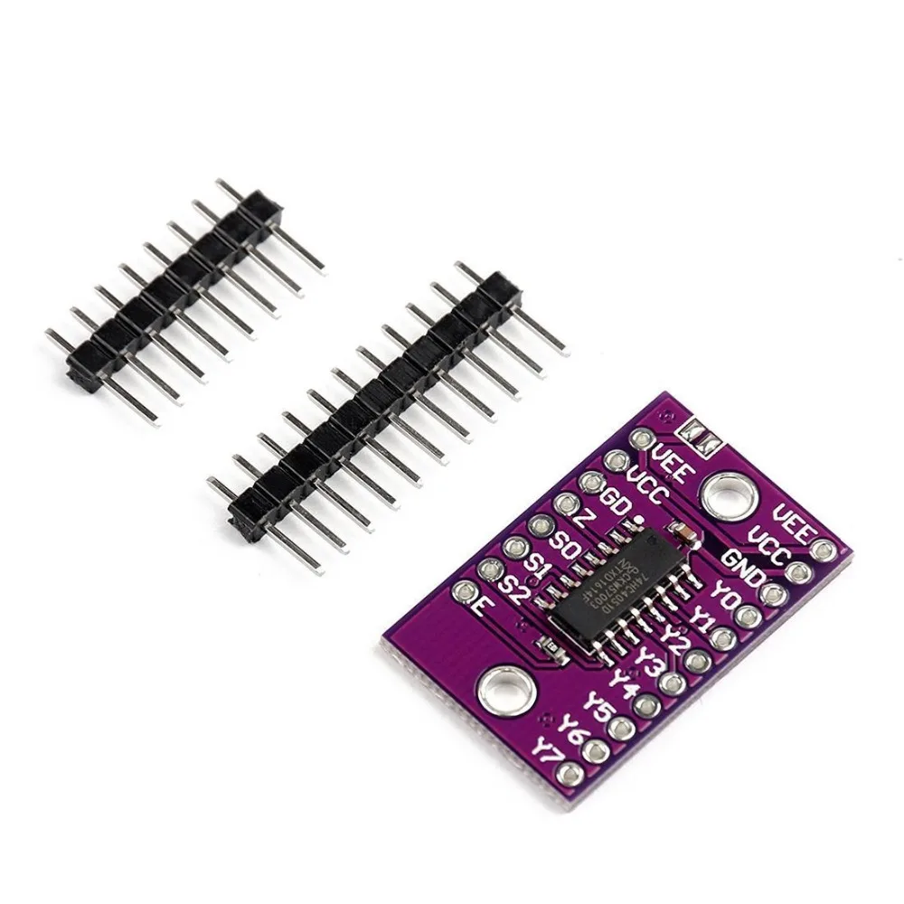 74HC4051 – multiplexeurs à commande numérique, interrupteur électronique à 8 canaux, simple, CD4051