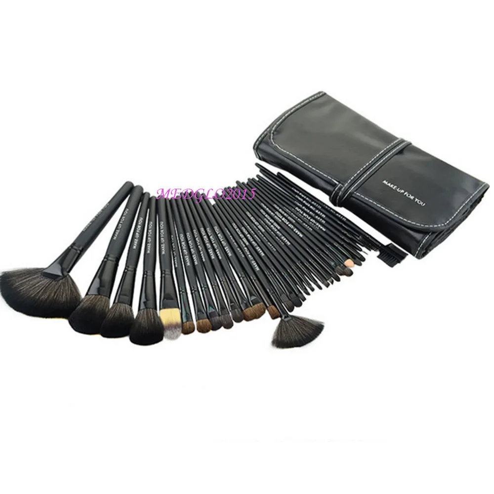 

Brand New 32 In 1 Black Makeup Brushes Set Kits Professional Face Cosmetics Lipstick Eyeshadow Powder Brushs with Bag