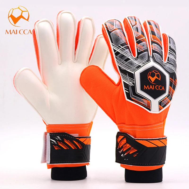 Professional Soccer Goalkeeper Gloves with Finger Protection for Kids Football Goalie Gloves Sizes 6 5 7