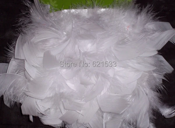 10Yards/Lot!8-10CM height White Chandelle feather trim with satin ribbon binding,costumes sculpted feathers fringe